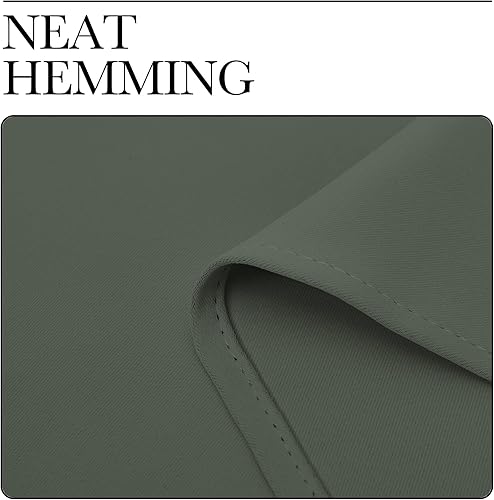 Miniatura 8 de NICETOWN - 2 cortinas cortas para ventana de cocina, decoración del hogar, bloqueo de luz, aislamiento térmico, bolsillo para cortinero y trabillas