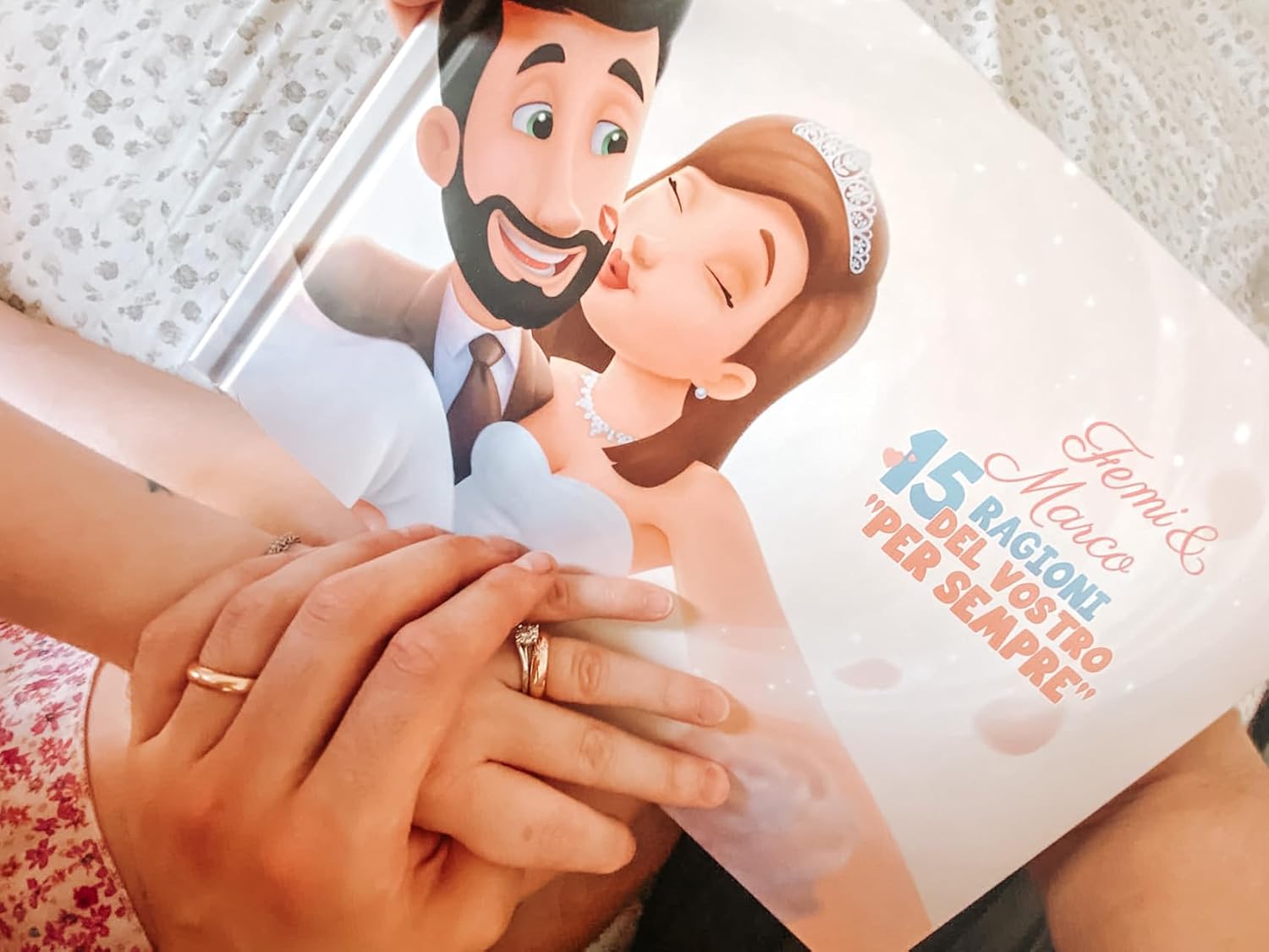 Personalized Wedding Gift | Hooray Heroes | 15 Reasons why Your Love Will be Eternal | Ideal for Newlyweds