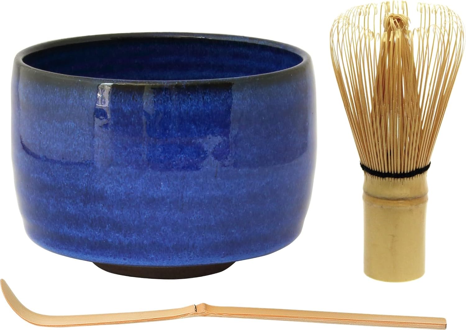 World Creation 16630 Matcha Set of 3, Rign, Blue Glaze, 21.0 fl oz (630 ml)