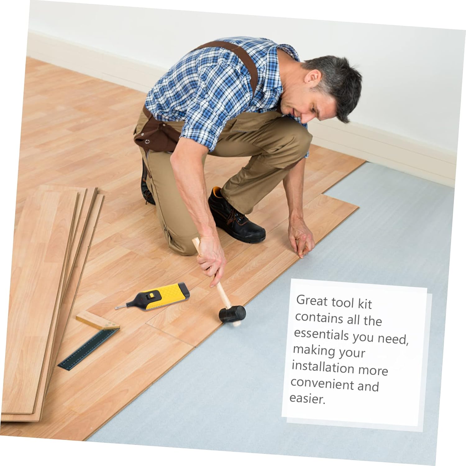1set Floor Repair Kit for Laminate Cordless Accessories for Scratch Repair Filling and Home Restoration Includes Electric Scraper Wax Block Storage Box