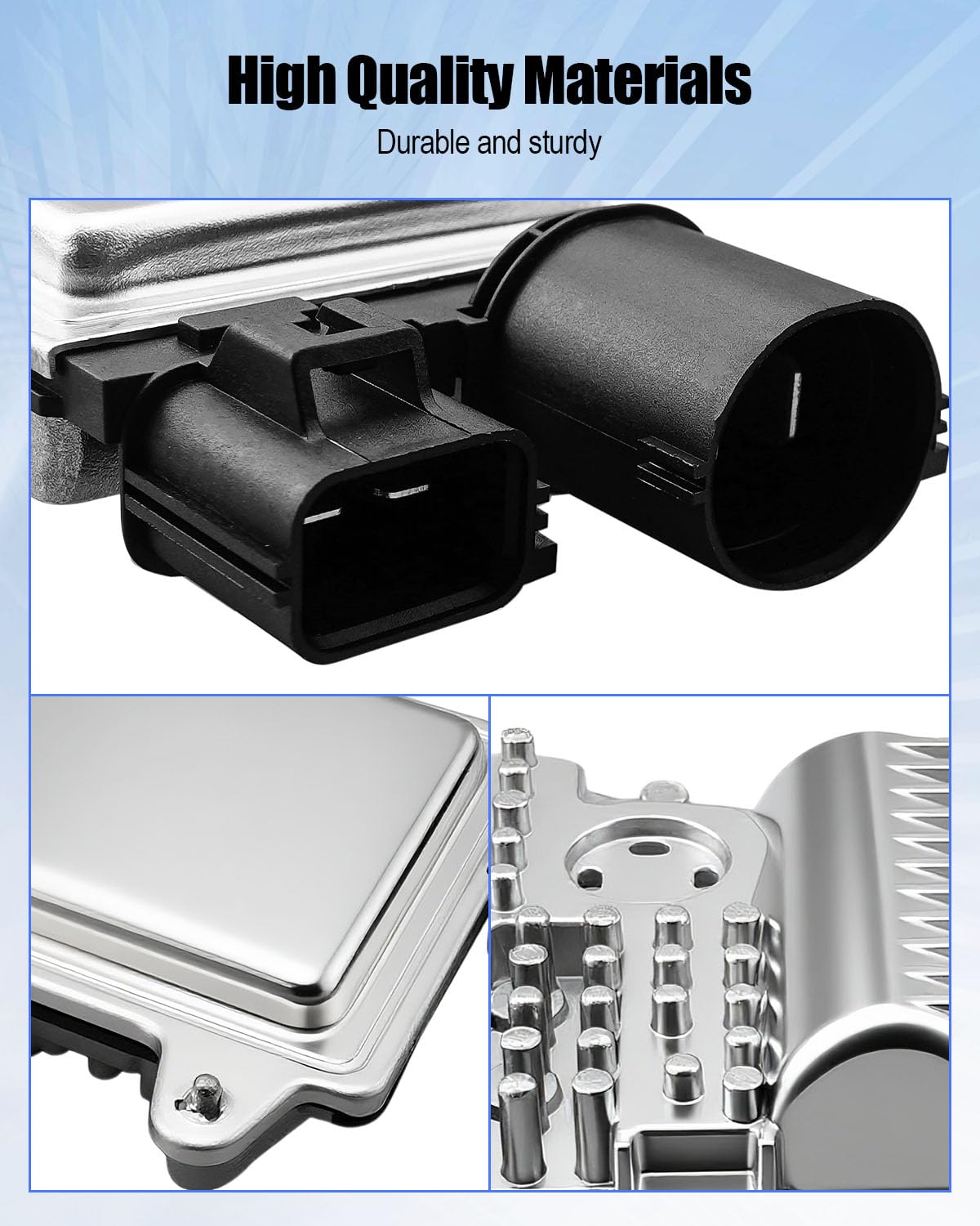 Engine Cooling Fan Control Module Fit for Ford Flex 2009-2019 Fusion 2006-2020 Taurus 1986-2019 Some Models, Radiator Fan Relay Replace 01247391 20787305 1137328617 1247391