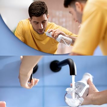 Philips Sonicare Water Flosser Cordless Rechargeable Power Dental Waterflosser for Teeth, Portable Oral Irrigator with 3 Intensity Settings, 360 Rotating Nozzle (Mint)