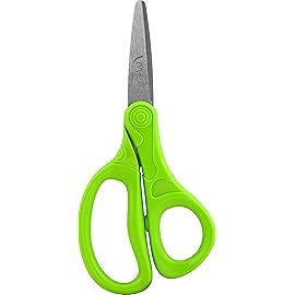 Maped Essential Scissors, Kids, 5 Inch, Pointed Tip, Right & Left Handed, Assorted Colors (480210)