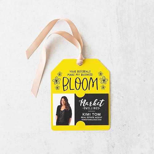 Miniatura 4 de "Your Referrals Make My Business Bloom" | Pop By Gift Tag | 56-GT001