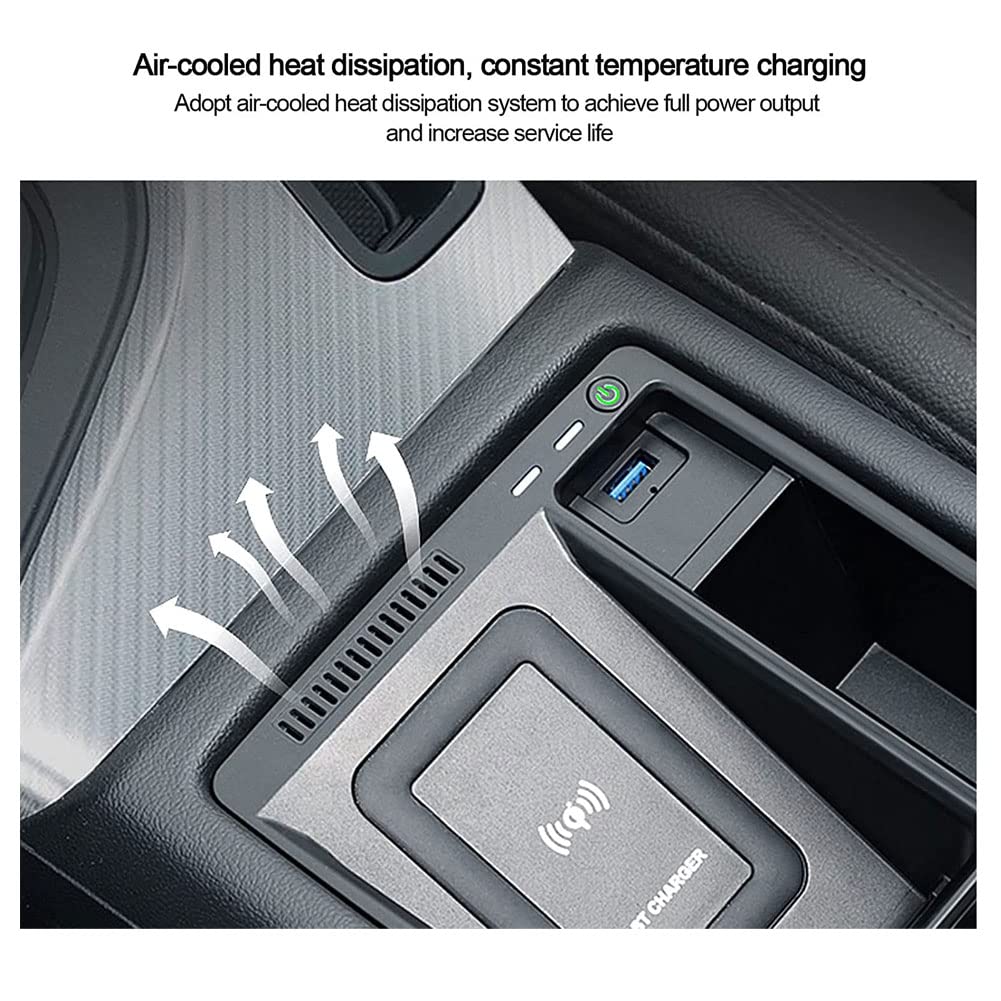 Per Au di A4/RS4/S4 2016-2020 Caricabatteria Wireless Del Telefono, Auto Caricabatterie Wireless Controllo Centrale Qi Ricarica Rapida Supporto Per Telefono Piastra Wireless Qi Per Caricatore