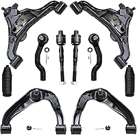 Vista 197 de Detroit Axle - Kit de suspensión delantera RWD de 10 piezas para Chevy GMC Silverado Sierra 1500 1999-2006, 2 brazos de control superior, 2 rótulas