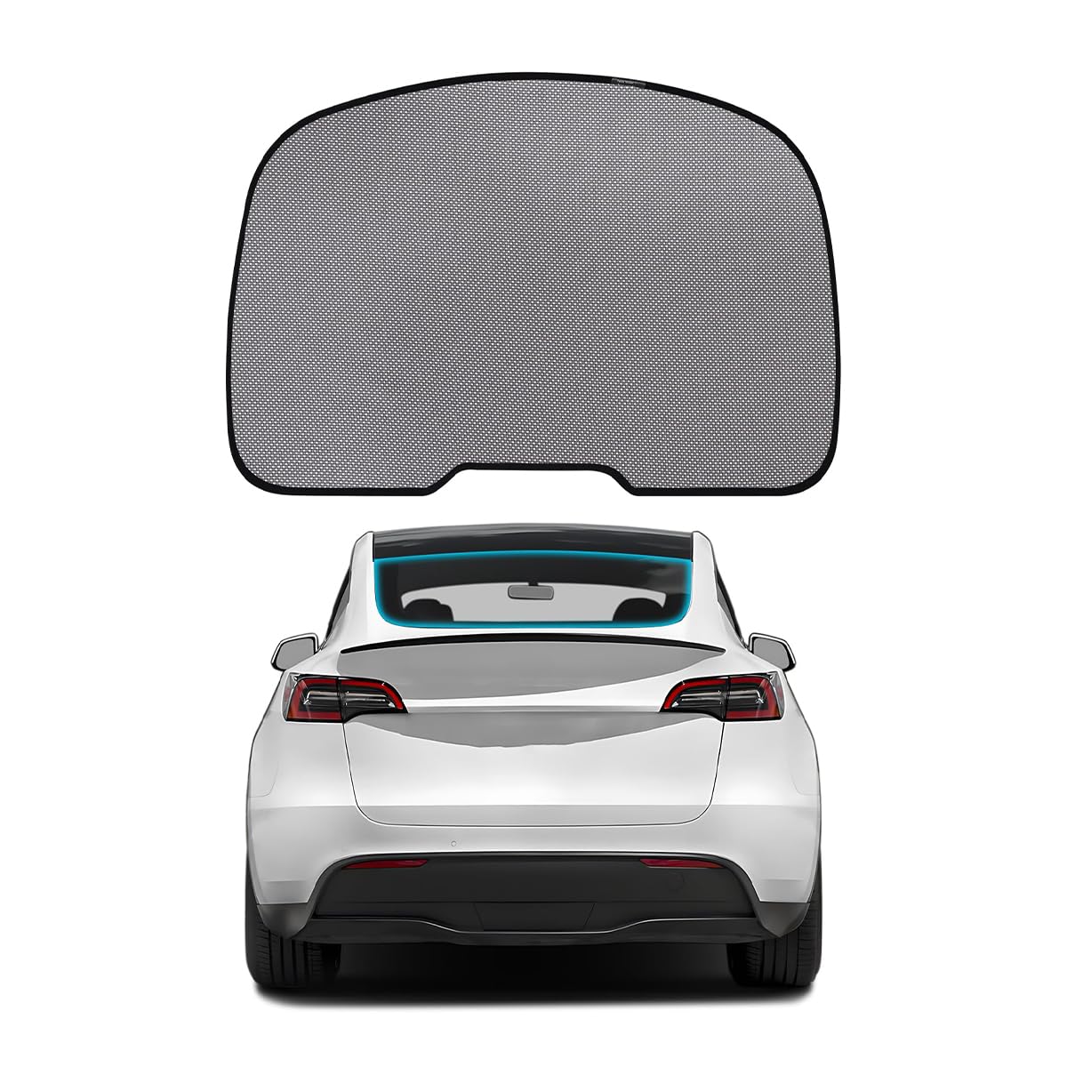 WENINETIES Rear Window Sunshades for Tesla Model Y