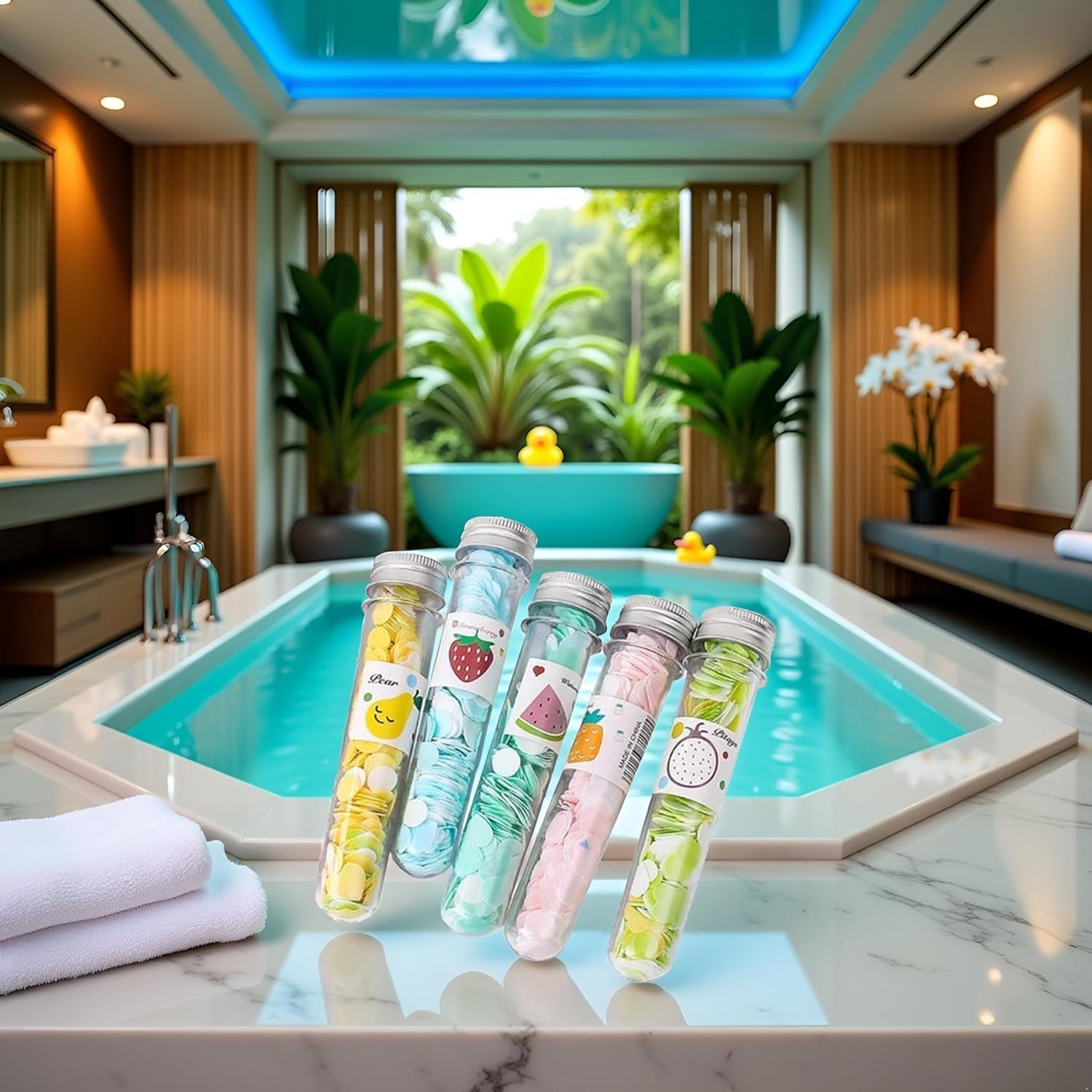 5 Box Multicolor Portable Disposable Paper Soap Confetti Soap Sheets Flakes for Washing Hand, Portable Disposable Travel Scented Bath Slice for Travel and Outdoor