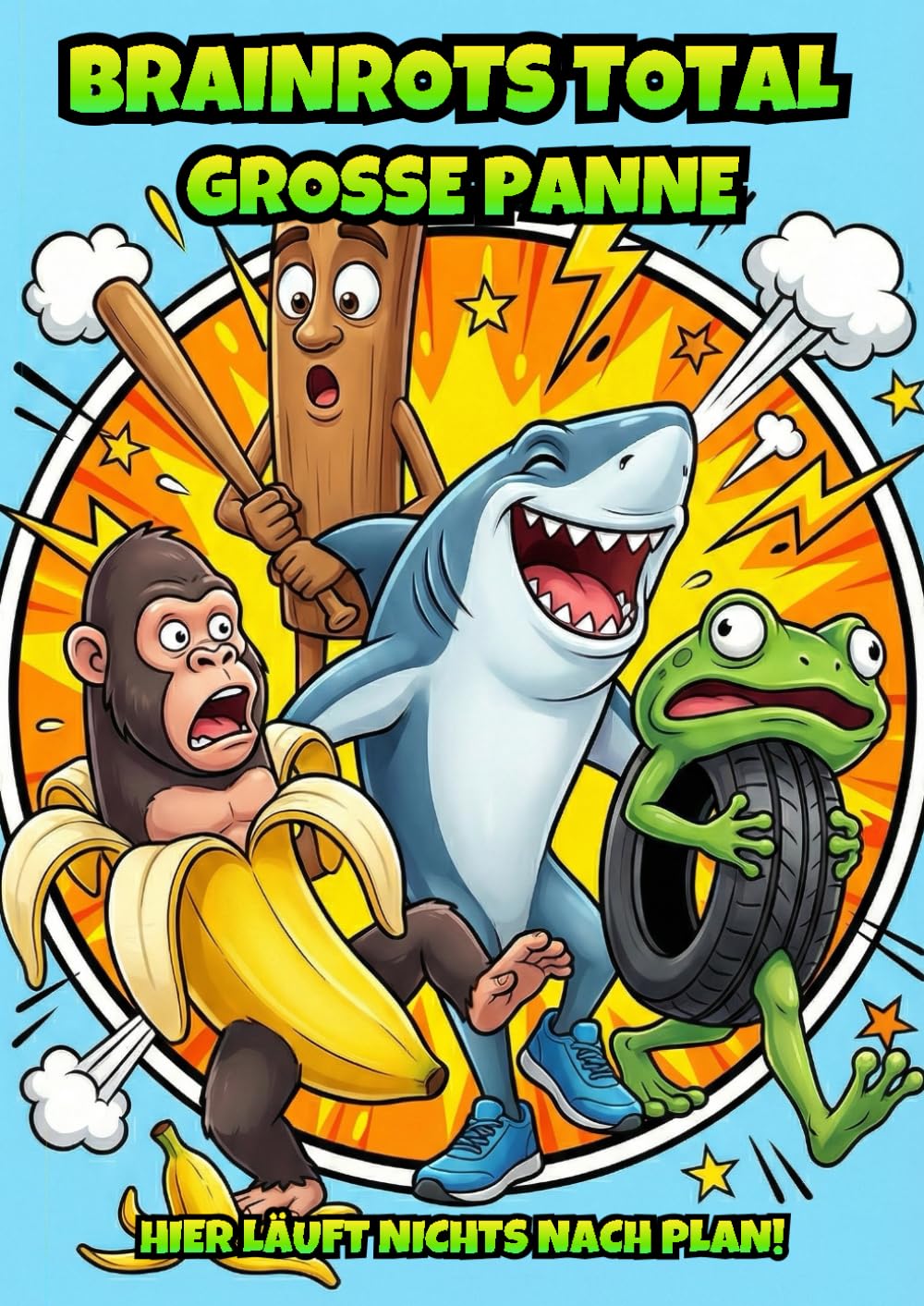 BRAINROTS TOTAL: Große Pannen (Malbuch)