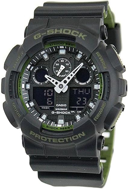 Casio GA-100L-1A G-Shock GA-100 Military Series Watch (Black / One Size) :  Clothing, Shoes \u0026 Jewelry - Amazon.com