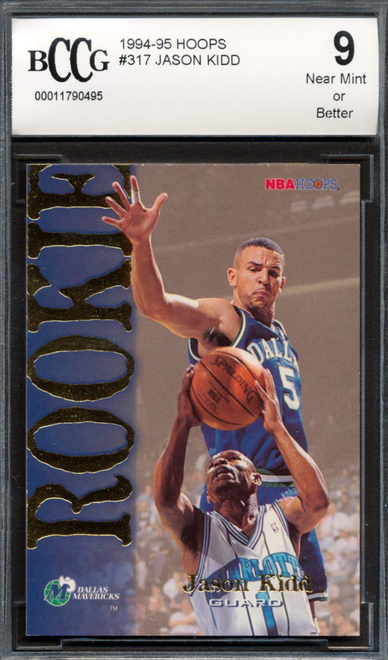 1994-95 Hoops #317 Jason Kidd Rookie Card Graded BCCG 9 : Collectibles &  Fine Art - Amazon.com