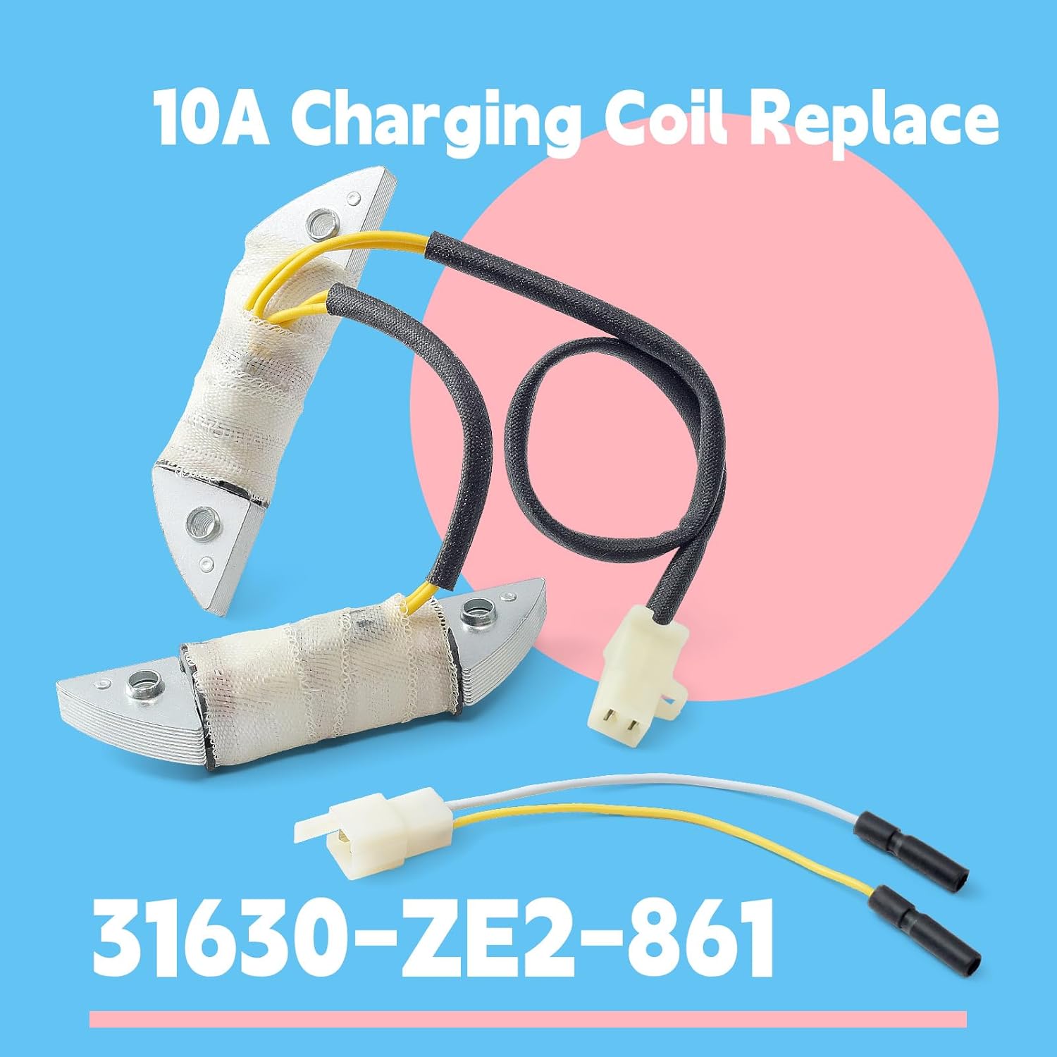 31630-ZE2-861 10A Charging Coil Replacement for Honda Model GX270 GX240 GX390 GX340 Engine