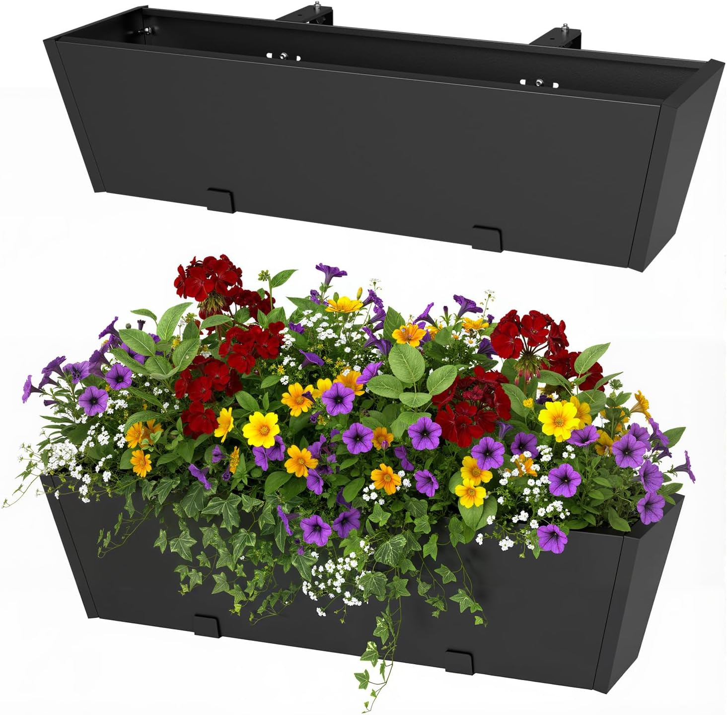 Jasdego 36 Inch Heavy Duty Railing Planter Box