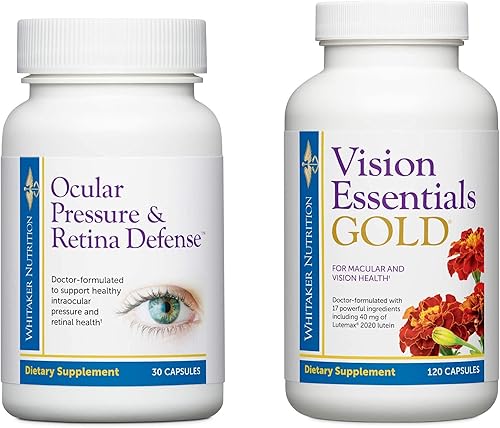 El paquete premium de salud ocular incluye Vision Essentials Gold, con 40 mg de luteína, para una función visual saludable y presión ocular y