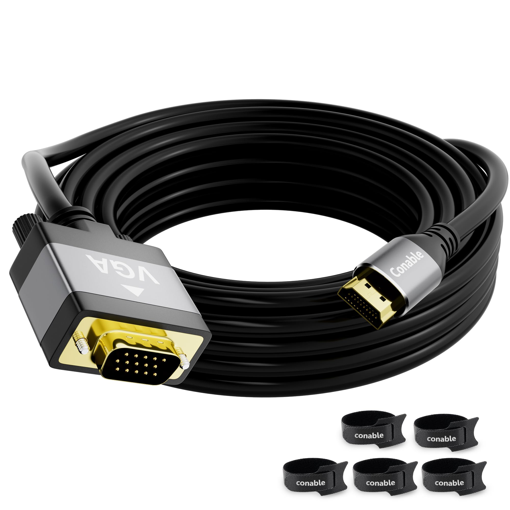 Amazon.com: HDMI to VGA Cable 4 FT, Uni-Directional HDMI (Source