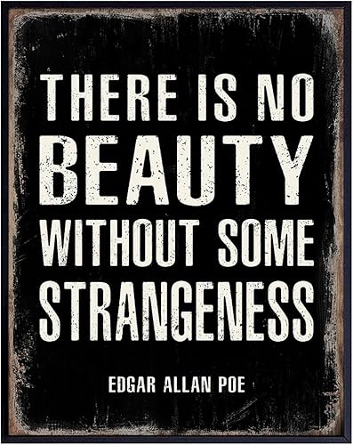 Edgar Allan Poe Arte gótico grande de 11 x 14 pulgadas, decoración gótica de pared, decoración estética ecléctica, arte de pared tipográfico, póster