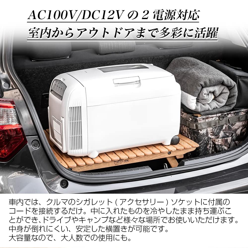 Amazon.co.jp: ツインバード 2電源式ポータブル電子適温ボックス 庫