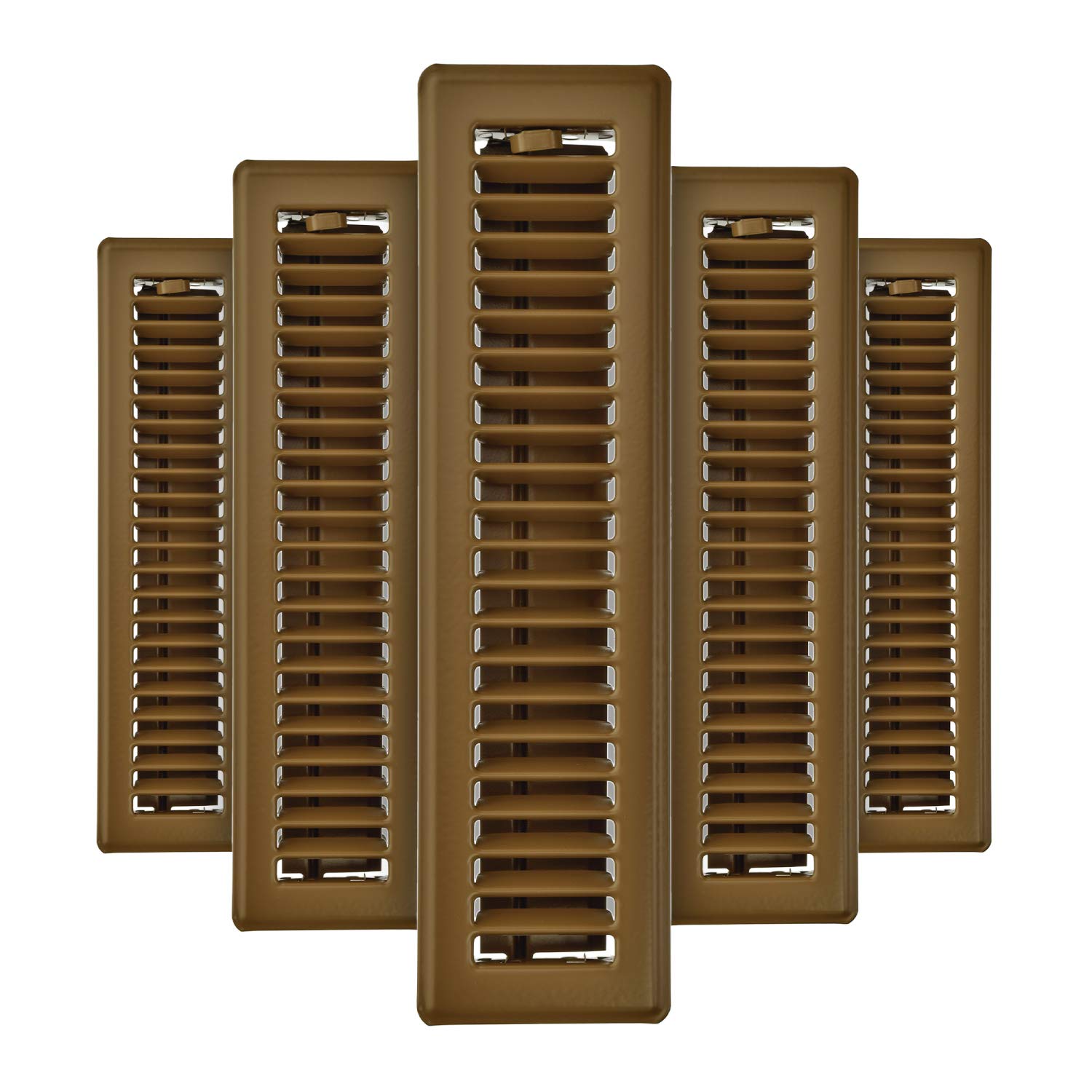 Grille en acier Imperial RG2000 marron lot de 5 registres ultra robustes