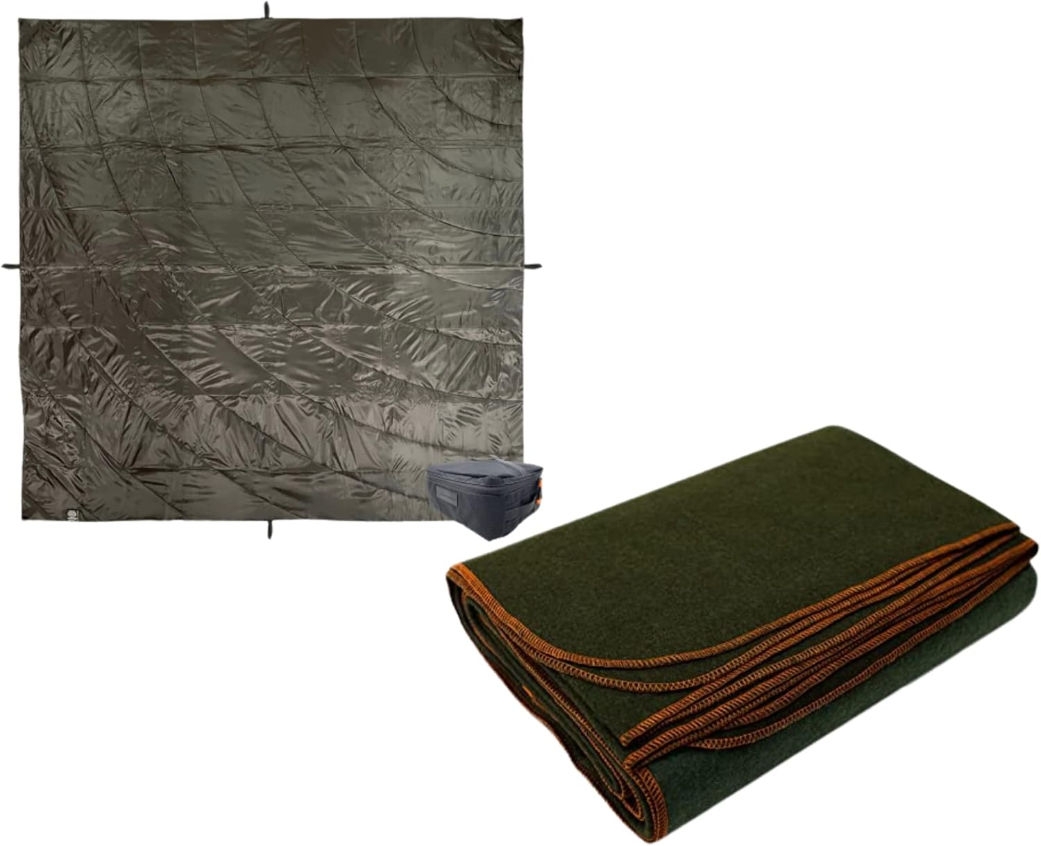 Arcturus Military Wool Blanket in Olive Green 4.5 lbs, Warm, Thick, Washable