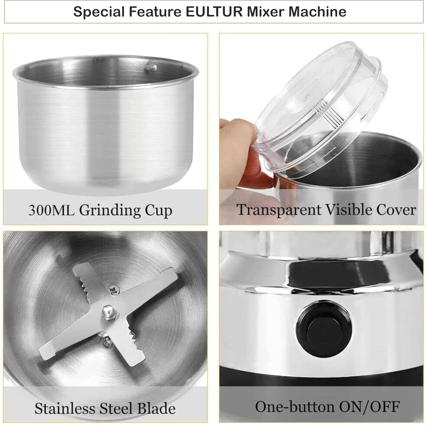 Mini Mixer Grinder - Spice & Coffee Grinder -2 Mini Mixer Grinder - Spice & Coffee Grinder -2