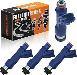 23250-0D050 Upgraded 12-hole Fuel Injectors Fit For:-Toyota Corolla 2005-2008, Yaris 2006-2018; For:-Pontiac Vibe 2005-2008#Replace: 23209-0D050, FJ847, 2320922090, 232090D050-4 PCS