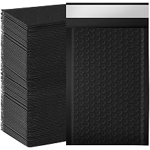 packbabol Bubble Mailers 4x8" 200 Pack Black Padded Envelopes Waterproof Usable Size 4x7 Self-Seal Padded Mailing Envelopes Bubble Opaque Padded Mailer for Small Businesses, Envelope Mailers#000