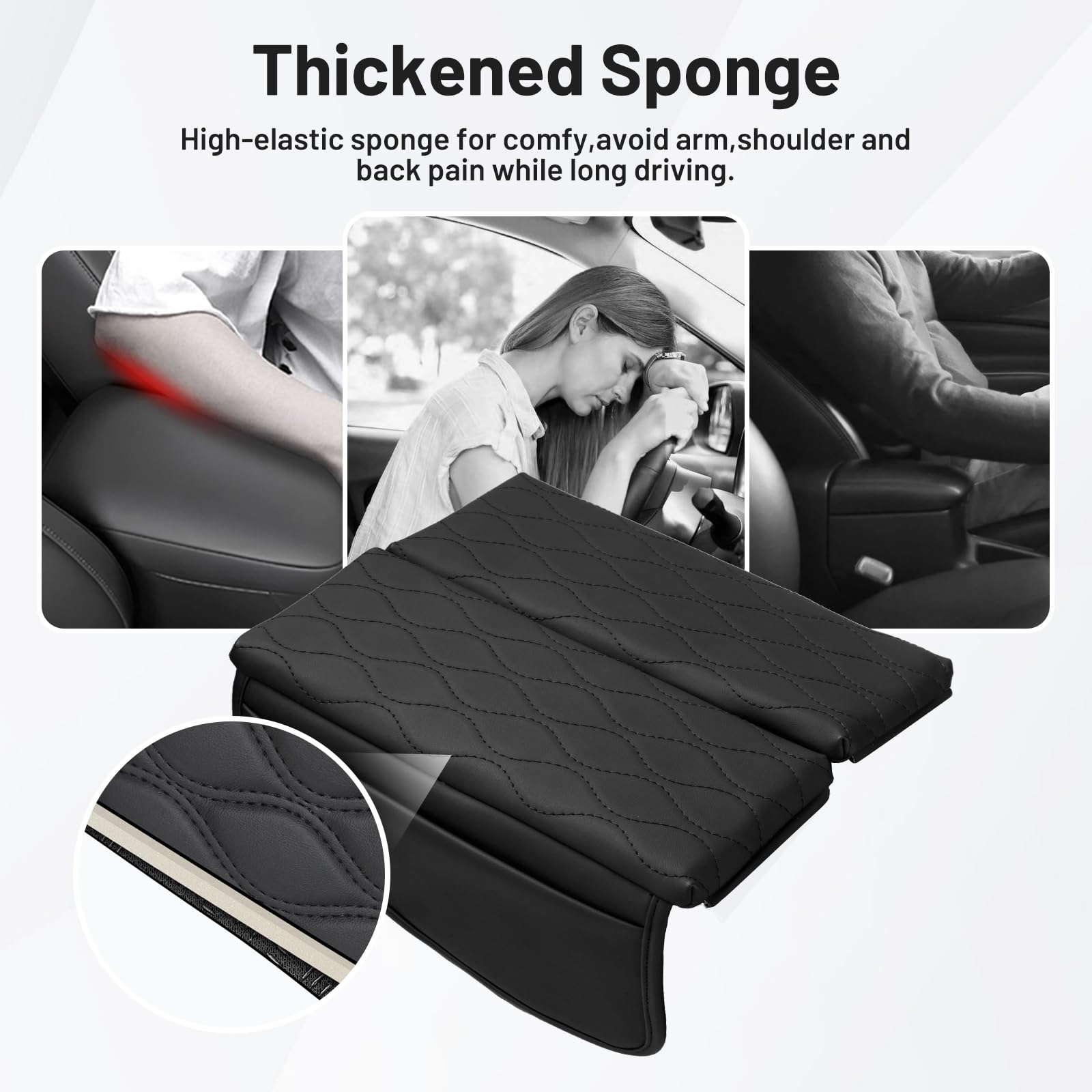 Autorder Copertura per console centrale per Hyundai Palisade (LX3) 2026 Accessori Fodera per cuscino per bracciolo con tasche Borsa in pelle Cuscinetto per console centrale antigraffio per animali
