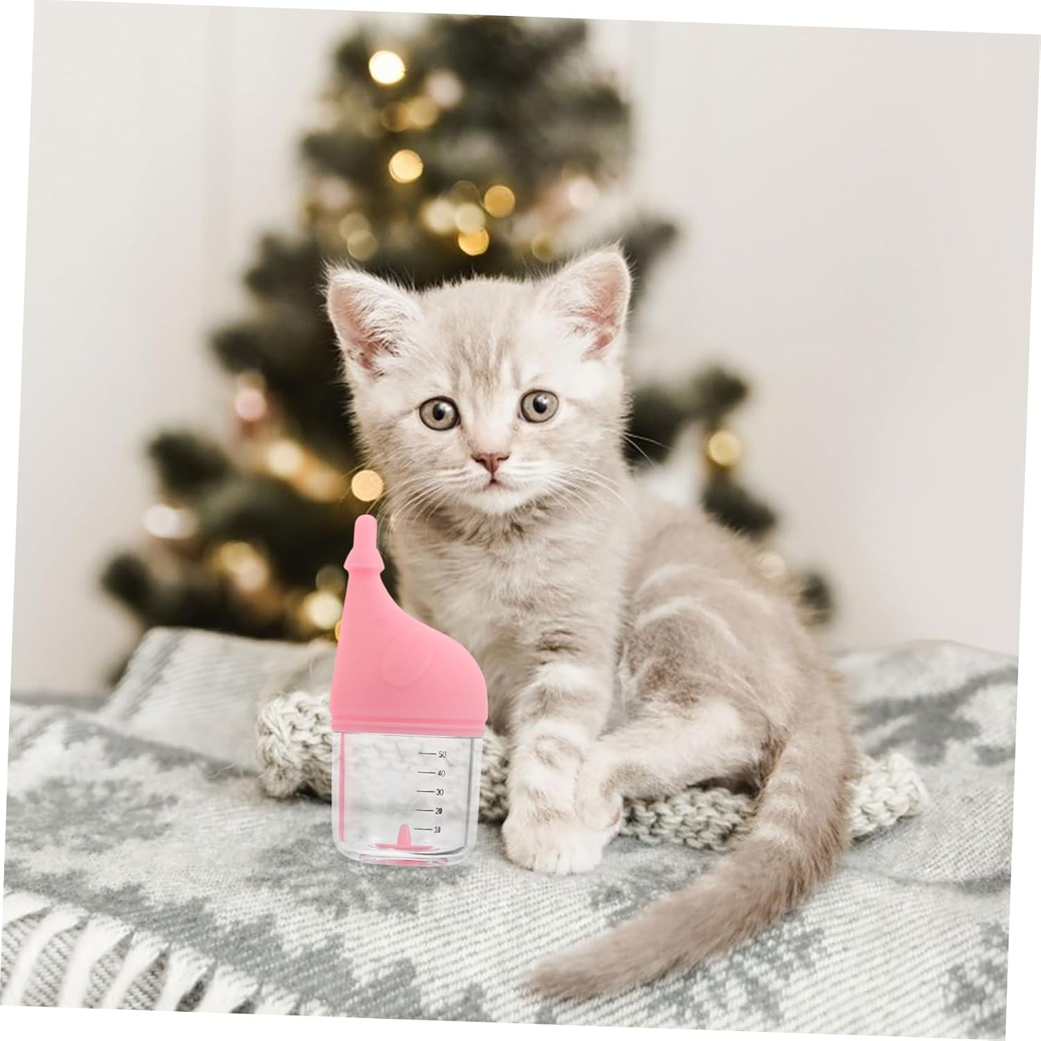 Toddmomy Pet Nursing Bottle for Kittens Puppies Kitten Bottle Soft Silicone Nipple Cat Milk Feeder