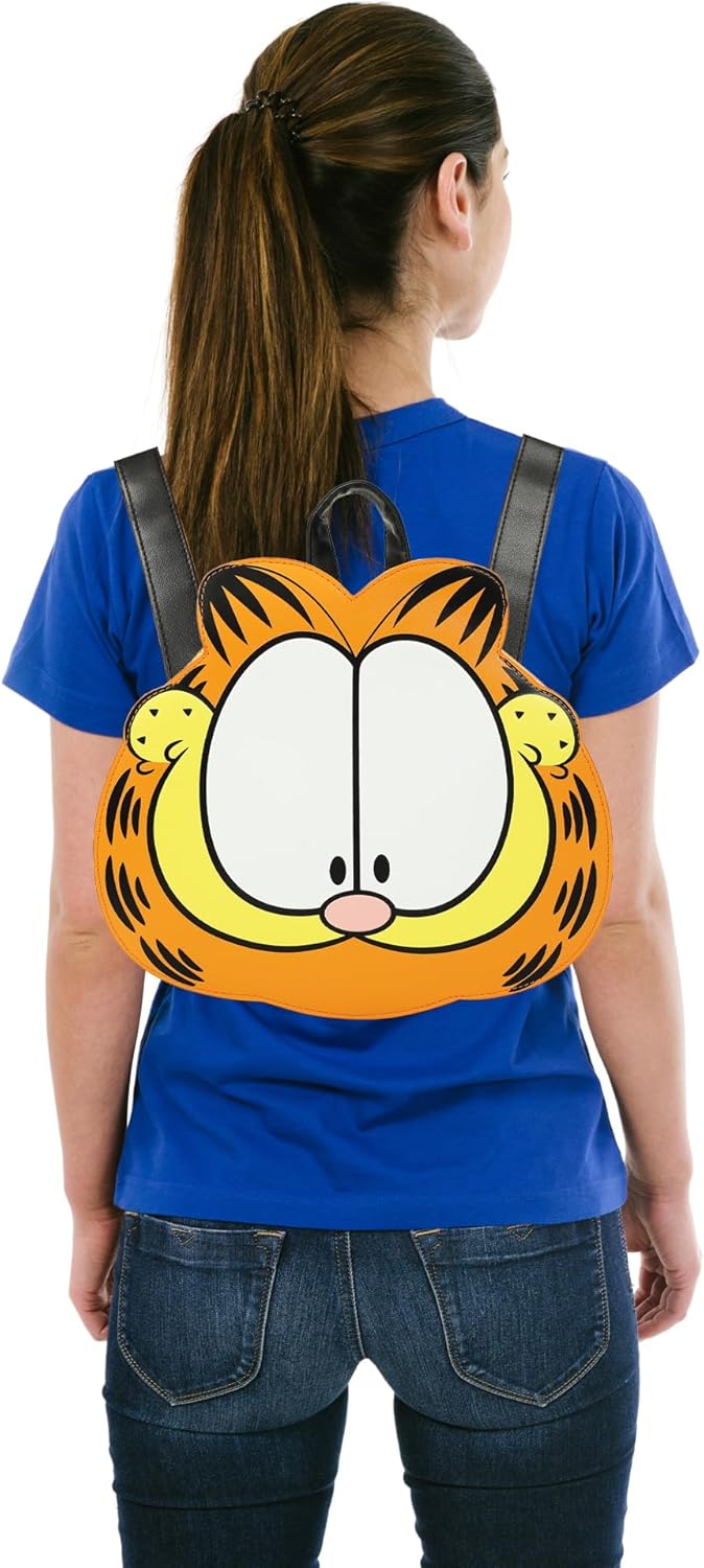 Garfield Character Head Orange 9" Adult Mini Novelty Backpack