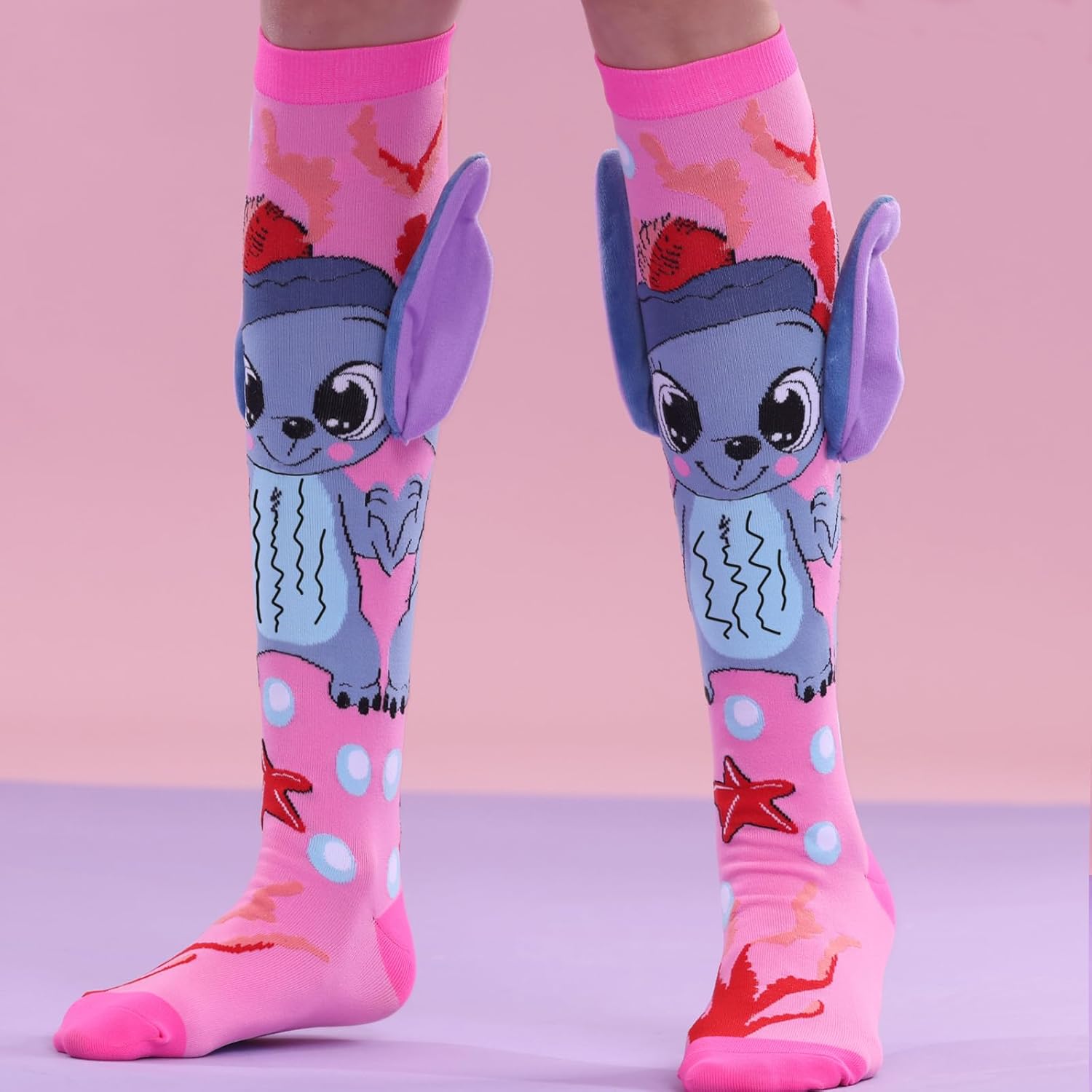 Crazy Socks For Kids Cute Knee Socks Girls 3D High Tube Fashion Novelty girl - Image 4
