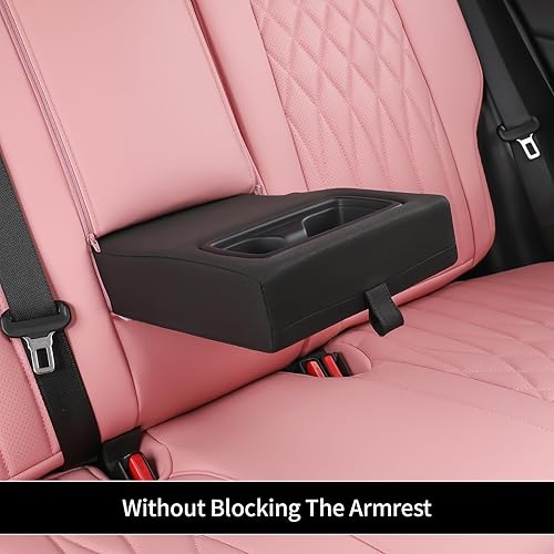 Vista 18 de EKR - Juego completo de fundas de asiento de cuero para automóvil de ajuste personalizado (color negro)