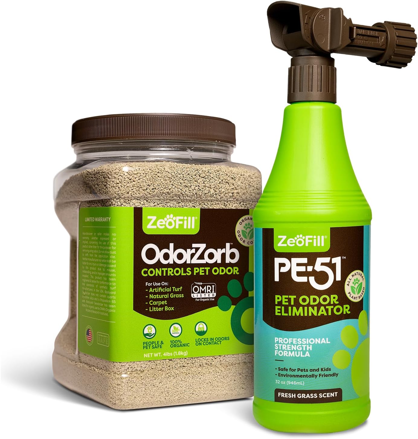 Zeofill Starter Pack - Backyard Deodorizer – Pet Urine Odor Eliminator - Outdoor Use – Eliminator & Deodorizer