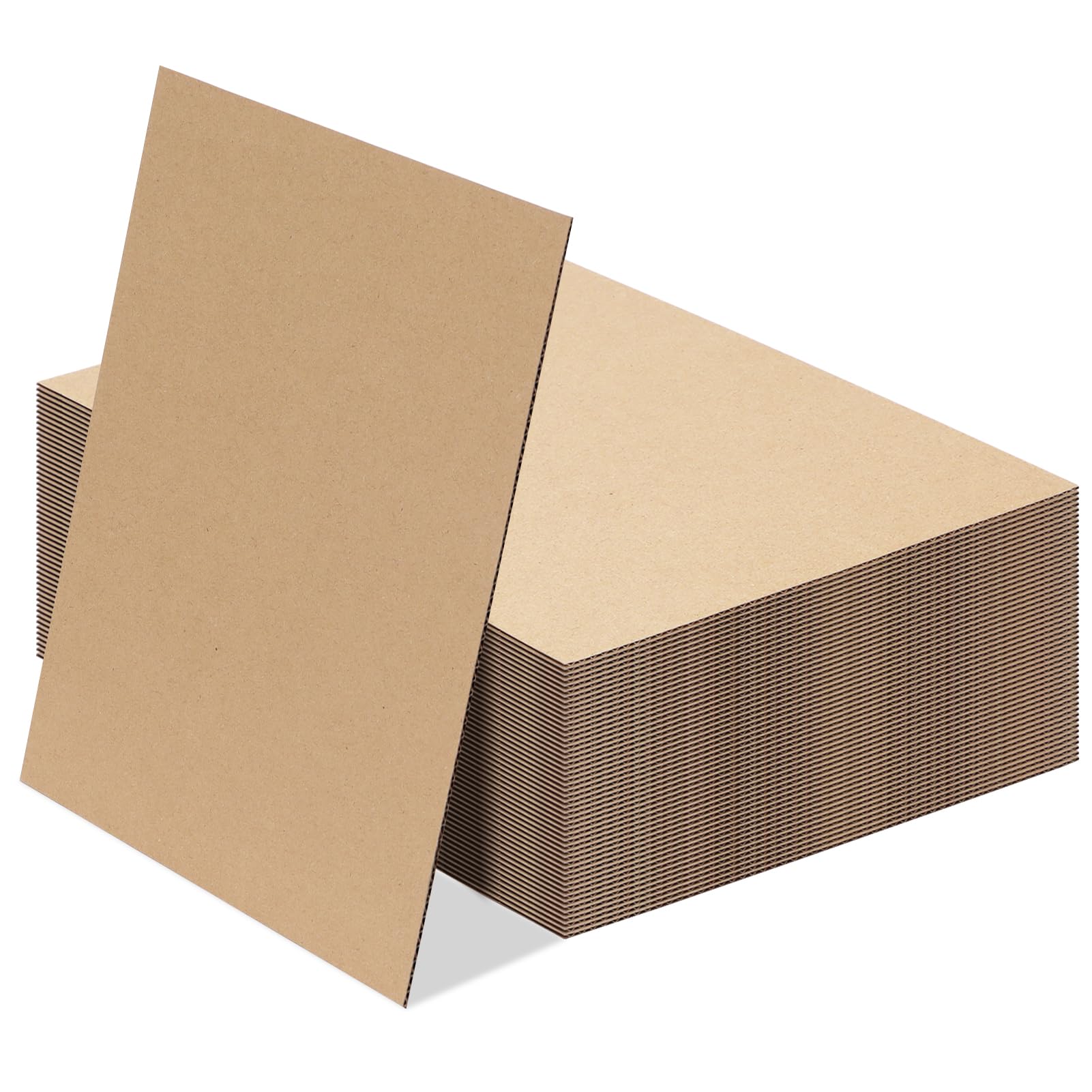 RLAVBL 50er Packung A3 Wellpappe in Braun - Vielseitig für DIY und Verpackung, hochwertig und langlebig, ideal für kreative Projekte und Verpackungsbedürfnisse