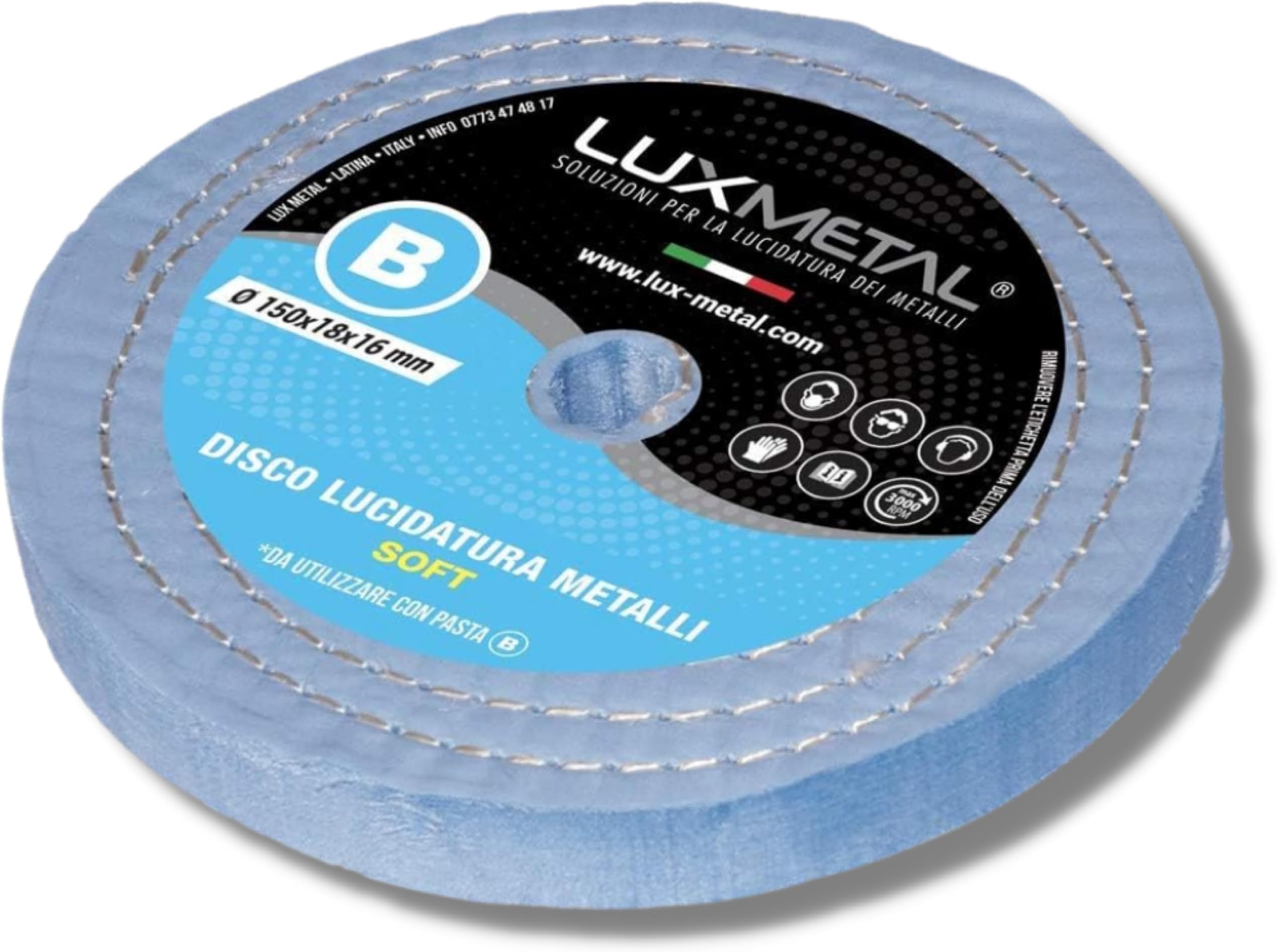 Ruota Per Mocio In Cotone, 100 Mm, Con Asta Da 6 Mm, Per Trapano - Foto 1