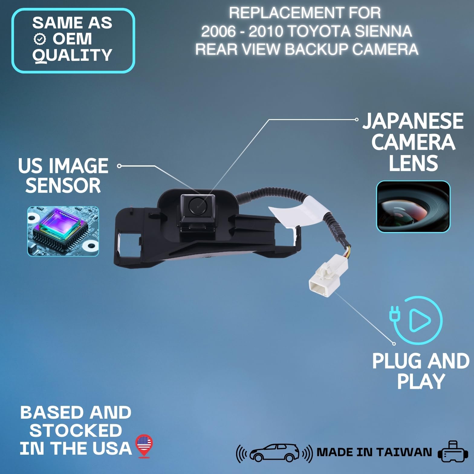 4PCS PDC Parking Reverse Assist Bumper Sensor, for Toyota