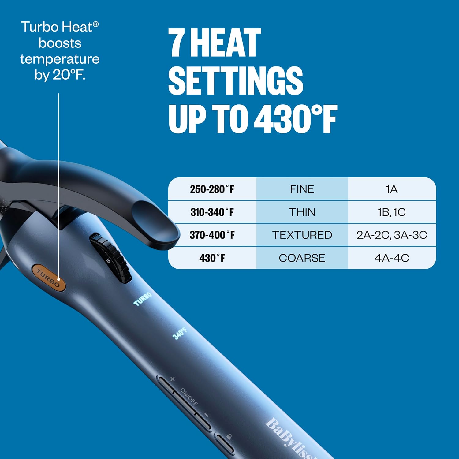 BaBylissPRO Nano Titanium PrecisionGrip Curling Iron
