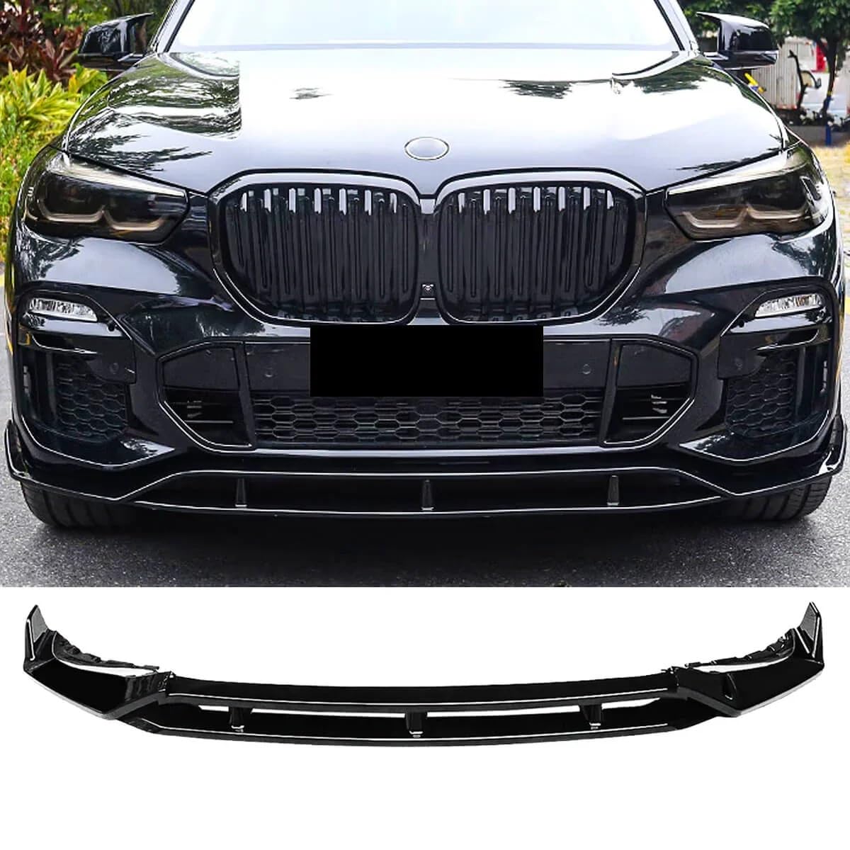 Uniwersalny spoiler Do BMW X5 G05 M Sport 2019-2022 | 4 Pcs Przedni Dokładka przedniego zderzaka