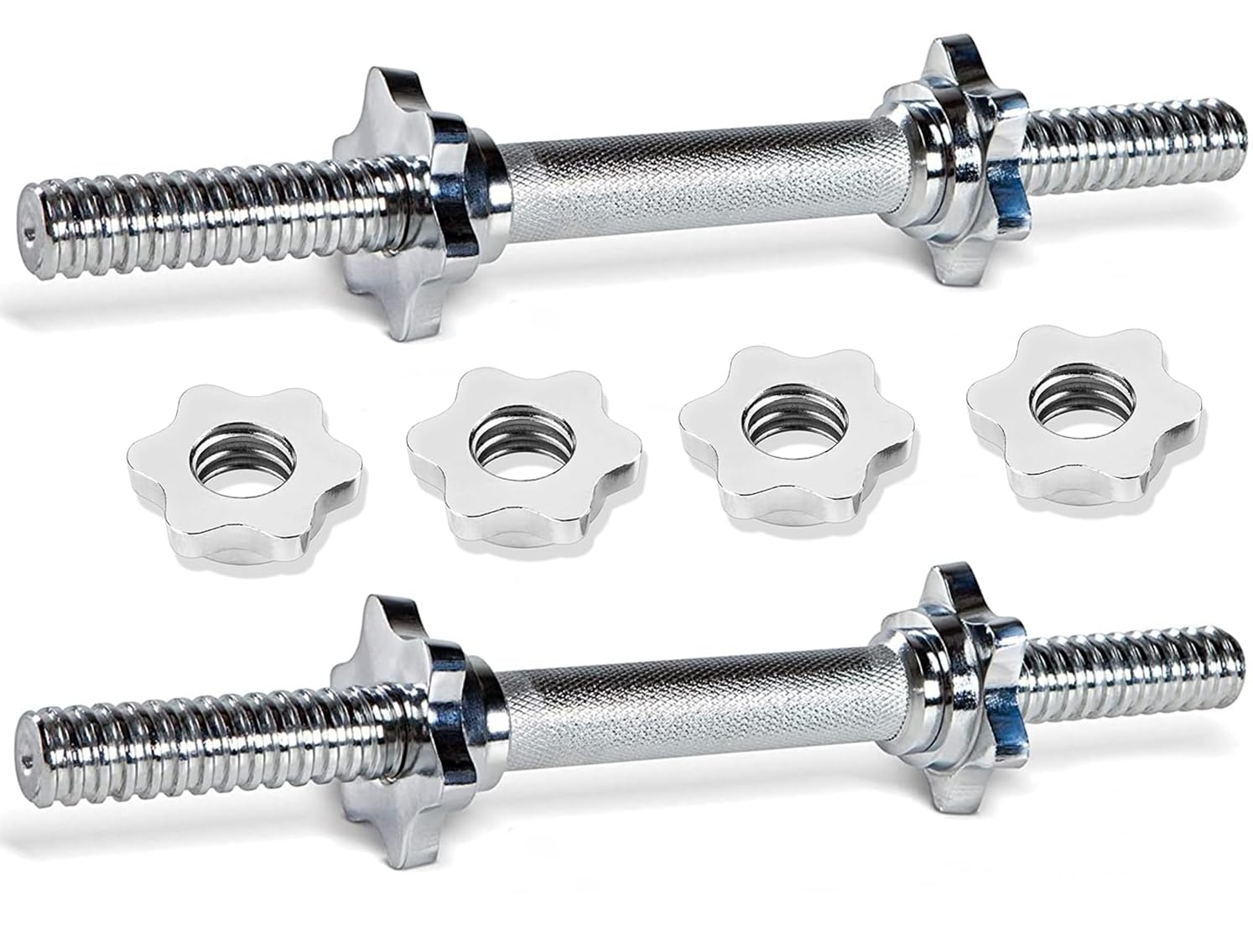 DREAM FIT Premium 14 Inches Chrome Plated Metal Threaded 25mm wide Dumbbell Rods pair with 4 Starnut Locks for adjustable dumbbells (B0CQTJMPLD) Amazon Price History, Amazon Price Tracker