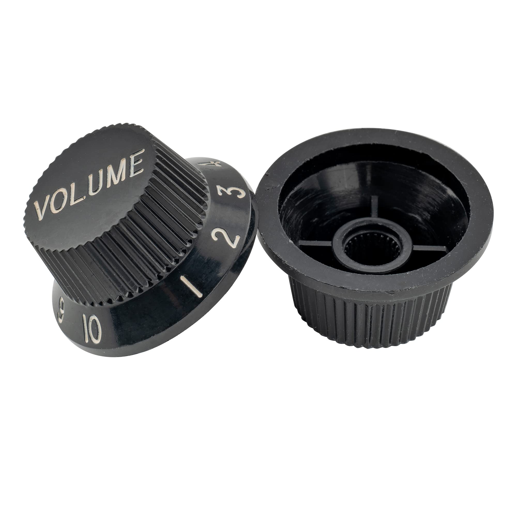 Perillas Para Guitarra Y Amplificador - 4 Piezas, Baquelita, Tamaño Imperial 1/4", Para Potenciómetros De Eje Sólido