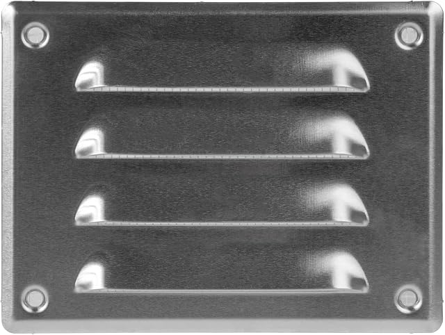 5.5" x 4" Inch Aluminium Air Vent Cover - Quality Steel Return Air Grilles - for Ceiling and Sidewall - HVAC - with Insect Protection Screen (5.51''x4.13'' Inch, Aluminium)