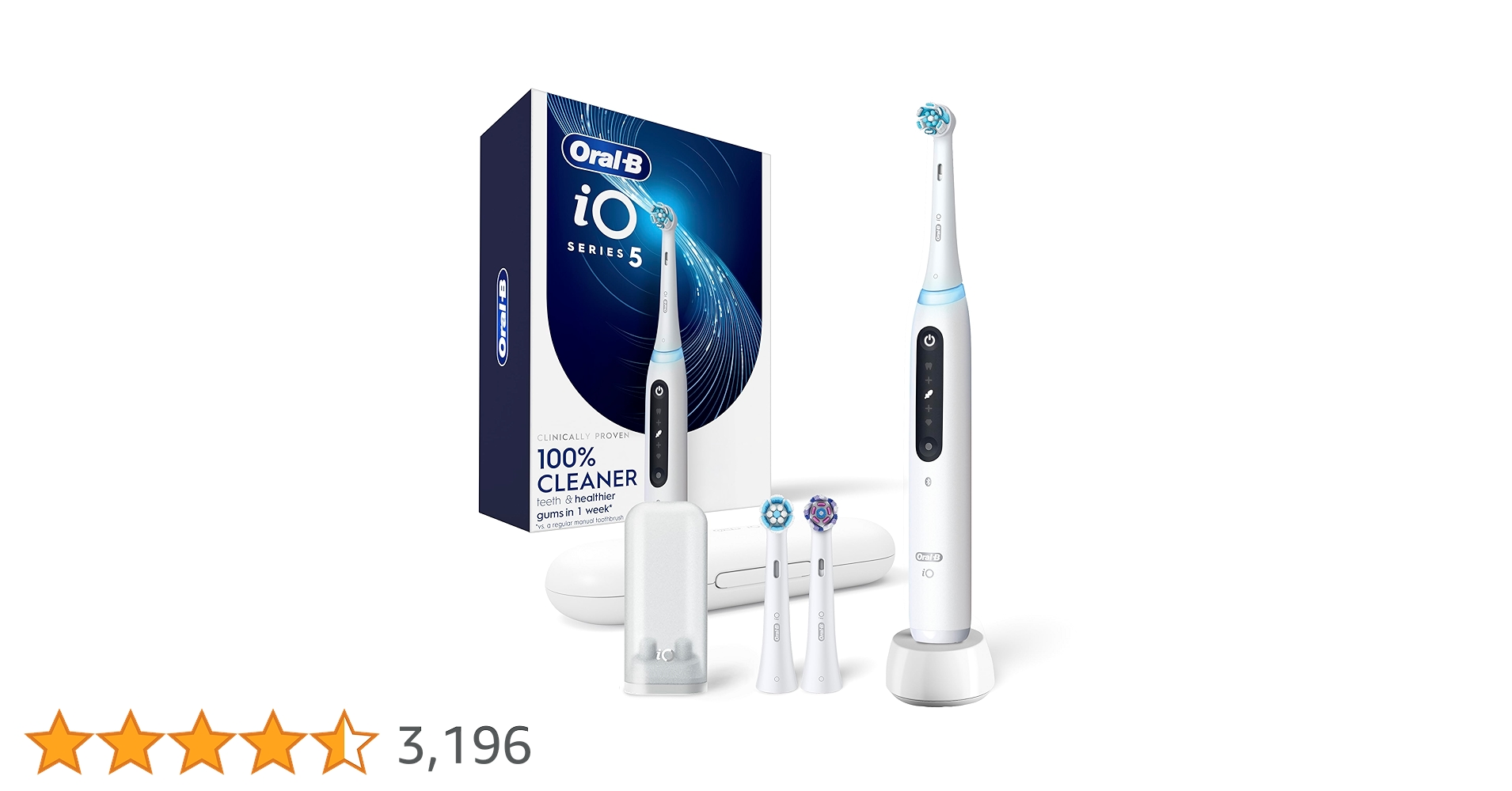 Oral-B iO5 Electric Toothbrush, for a Deep Clean and Whiter