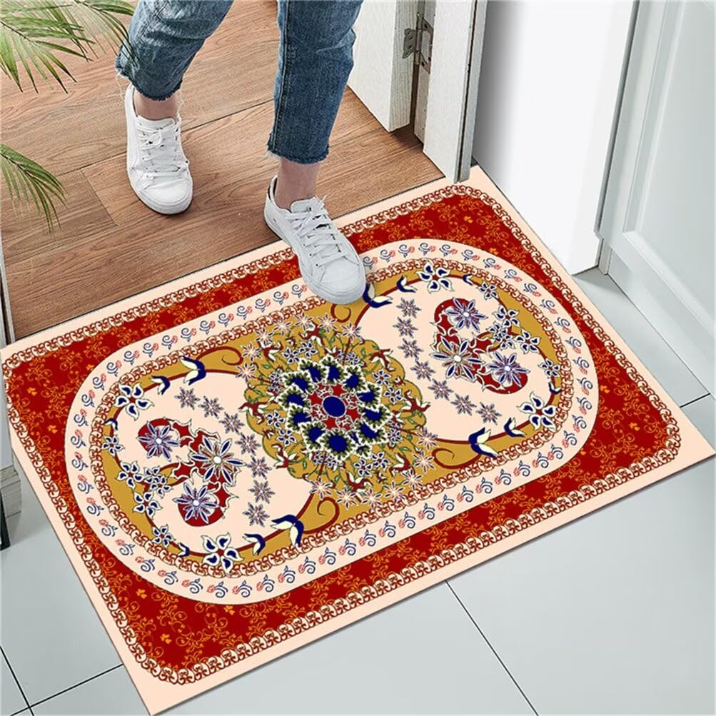 Tapis d'entrée d'intérieur lavable grand tapis couloir long 200x250cm