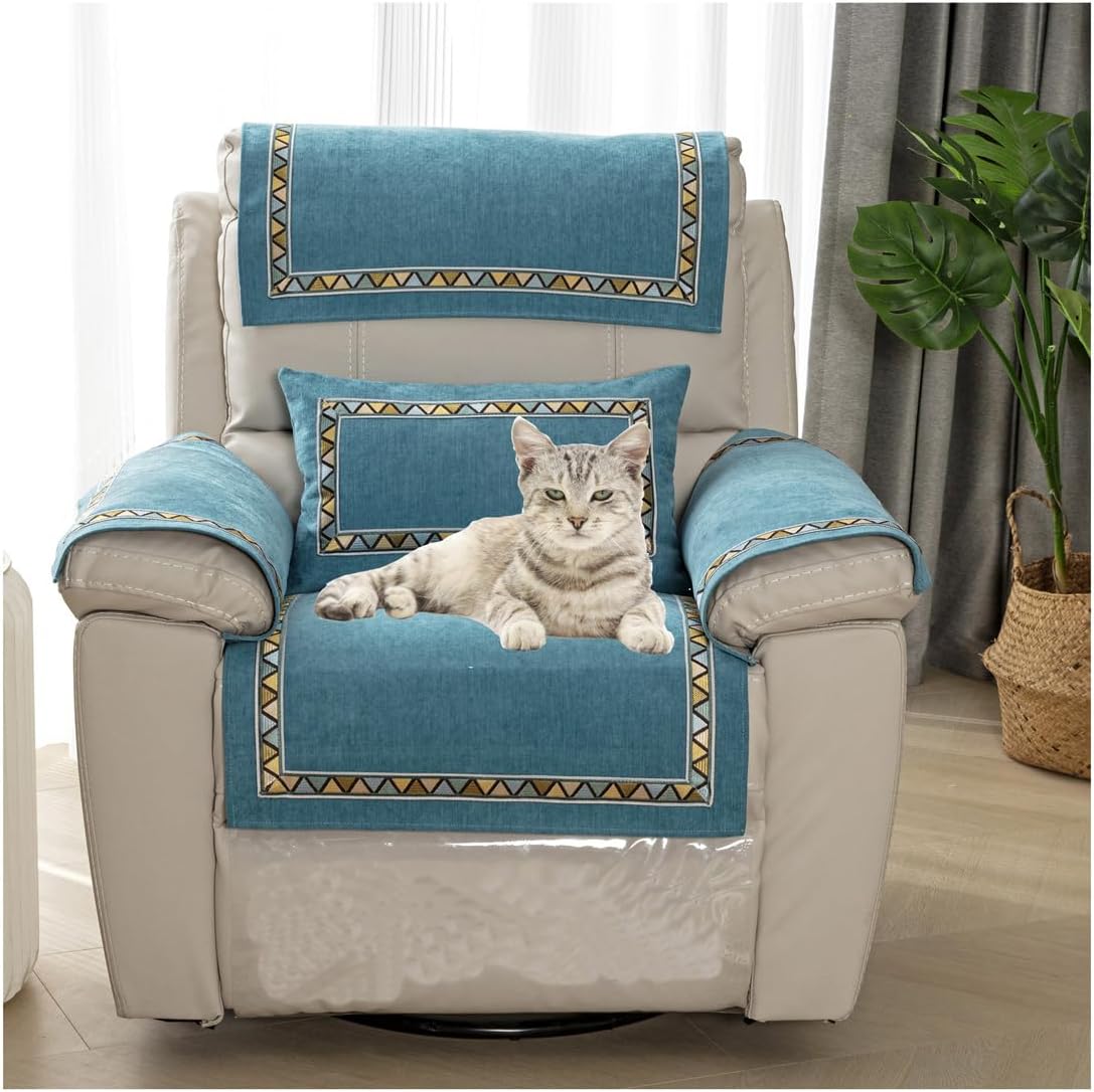 HYRAM Arms Headrest Cover,Sofa Armrest Cover, Headrest Cover for