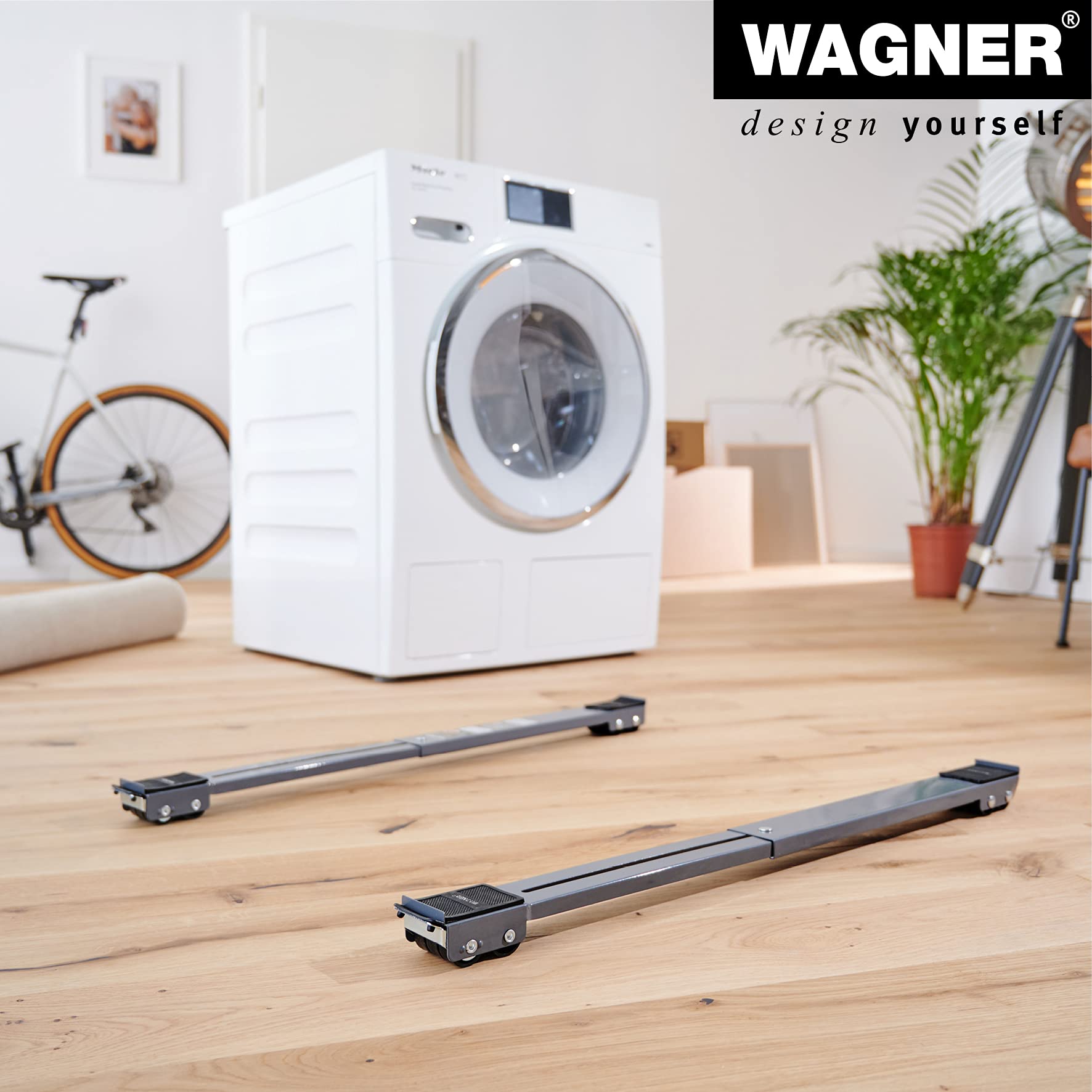 WAGNER Pomoc transportowa MM 1199 I 44-70 cm regulowana powierzchnia ładunkowa – nośność 500 kg – idealna do różnych rozmiarów transportowanych towarów I blokada I bardzo wytrzymała I chroniony