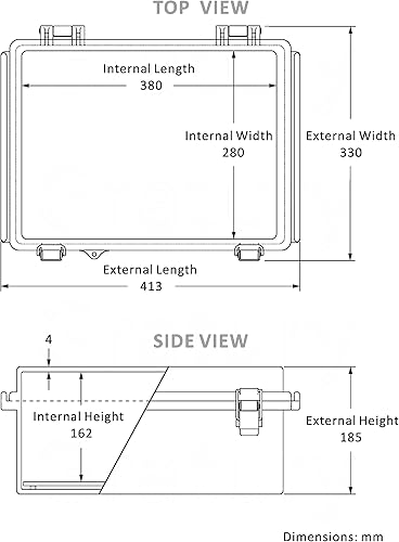 Miniatura 3 de Gratury Caja de conexiones, carcasa de plástico impermeable IP67 para proyectos eléctricos, cubierta transparente con bisagras, incluye puerta