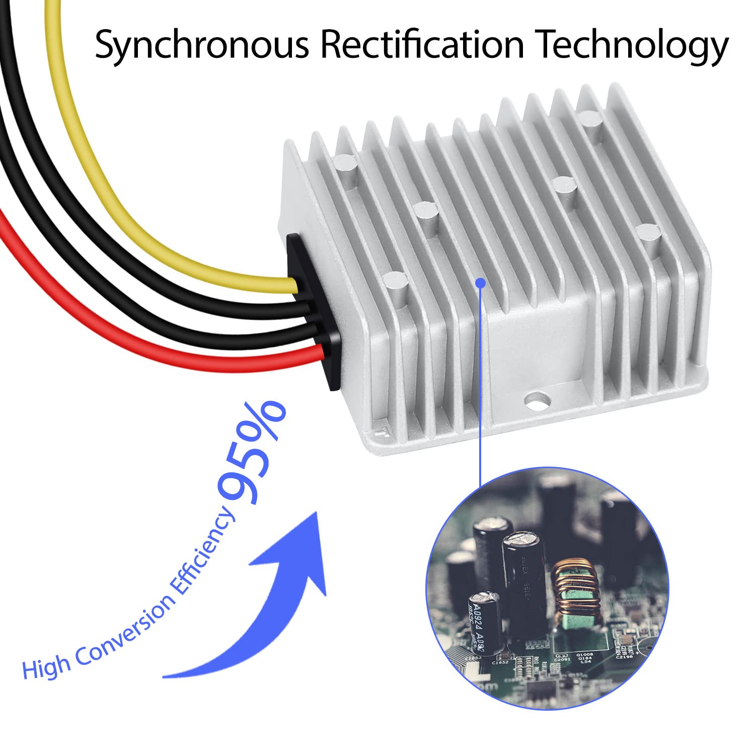 DC-DC Boost Converter 12V To 24V - 5A 120W Step Up Power Module, Overload & Short Circuit Protection