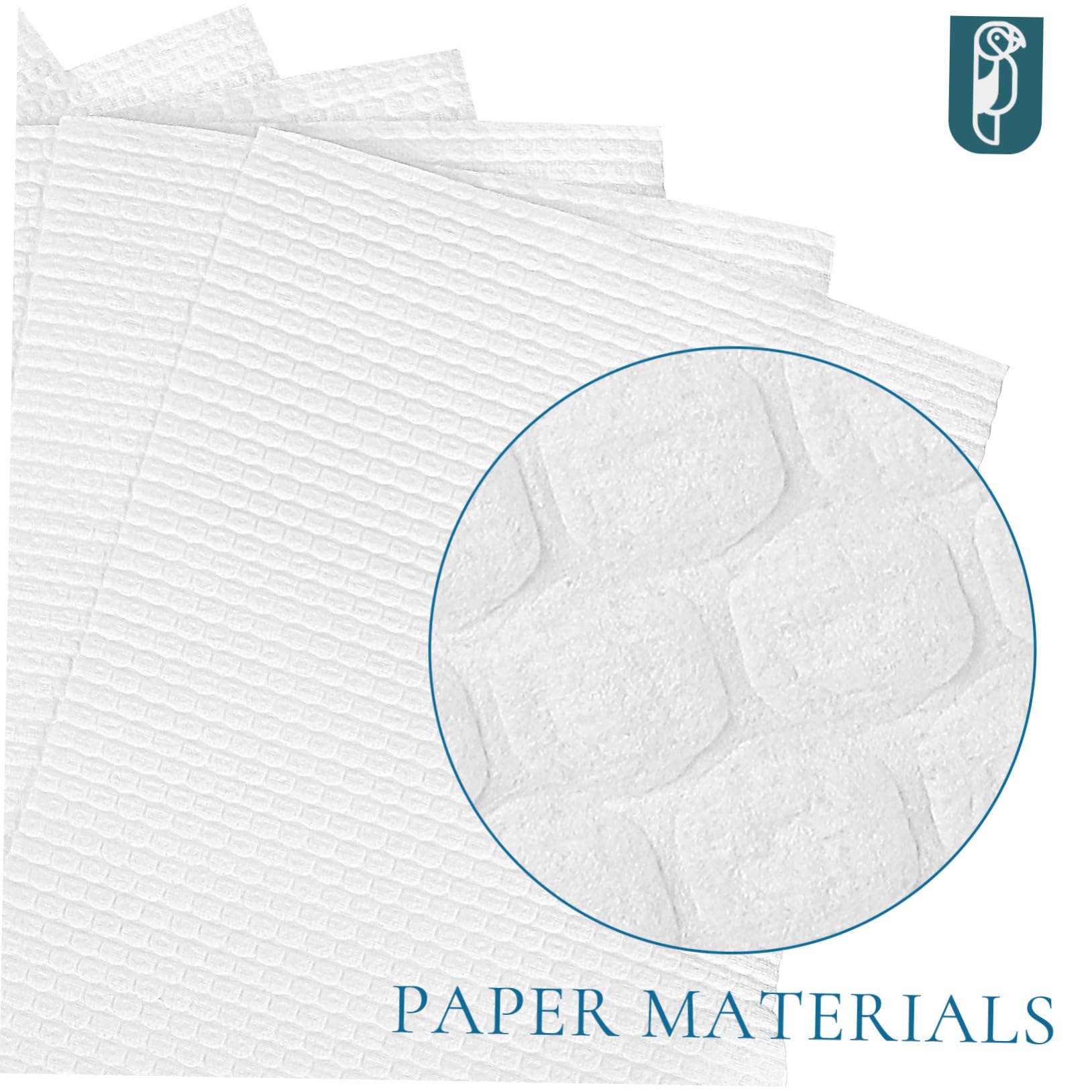 BESPORTBLE Doublure Tapis de Papier Blanc Oiseaux Oiseau Jetable et à Cage en 100 Feuilles Sûr et Pratique pour Cage de Perroquet