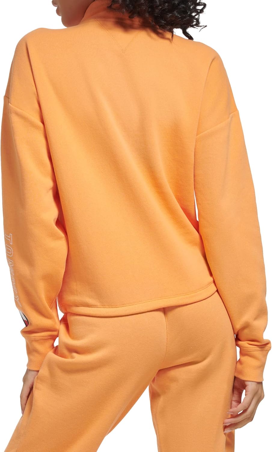 Tommy Hilfiger Women's Striped Quarter Zip Bungee Waist Pullover Sweatshirt - Image 3