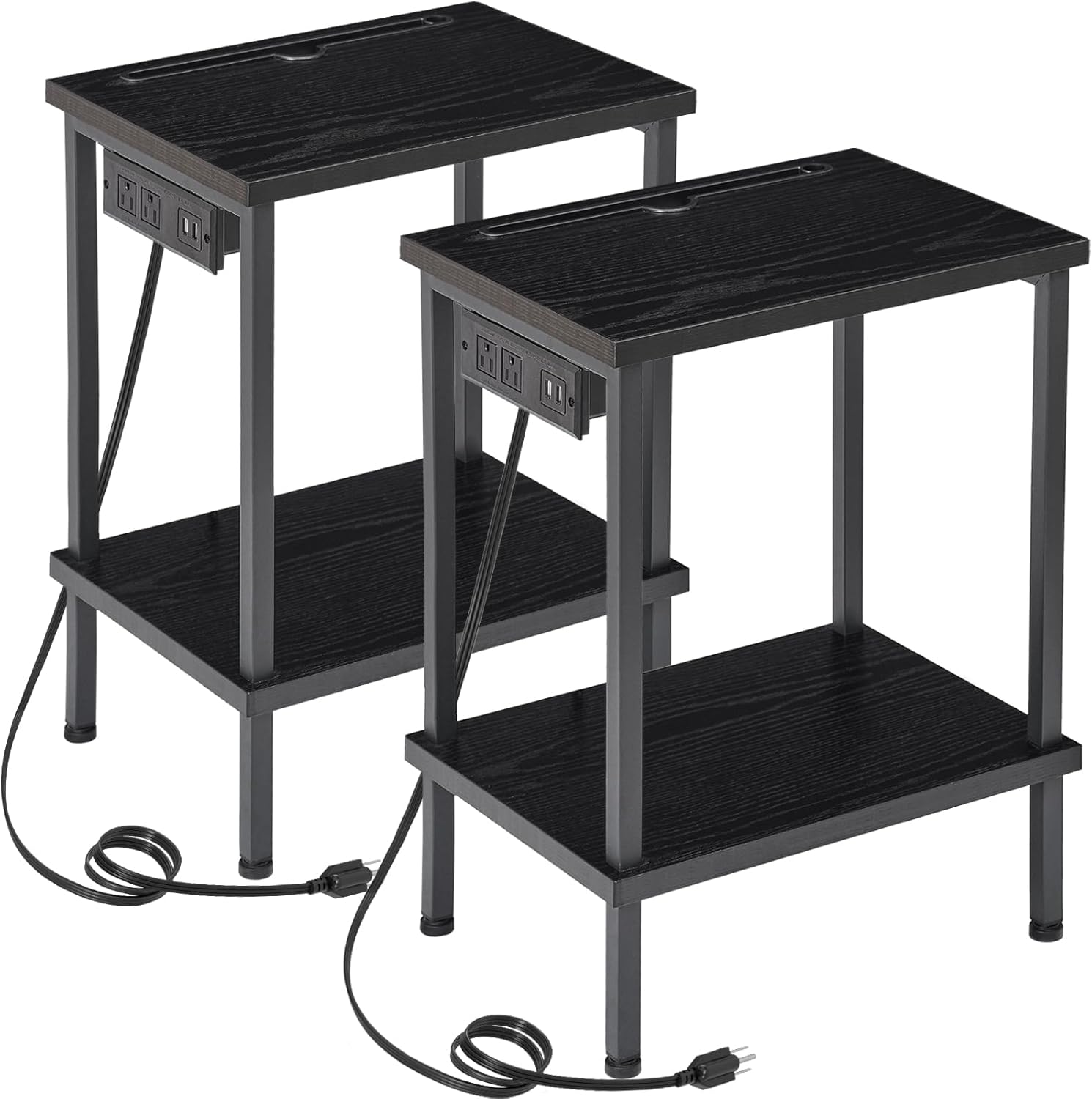 Amazon.com: AMHANCIBLE Small Nightstand Set of 2, Side Tables with ...