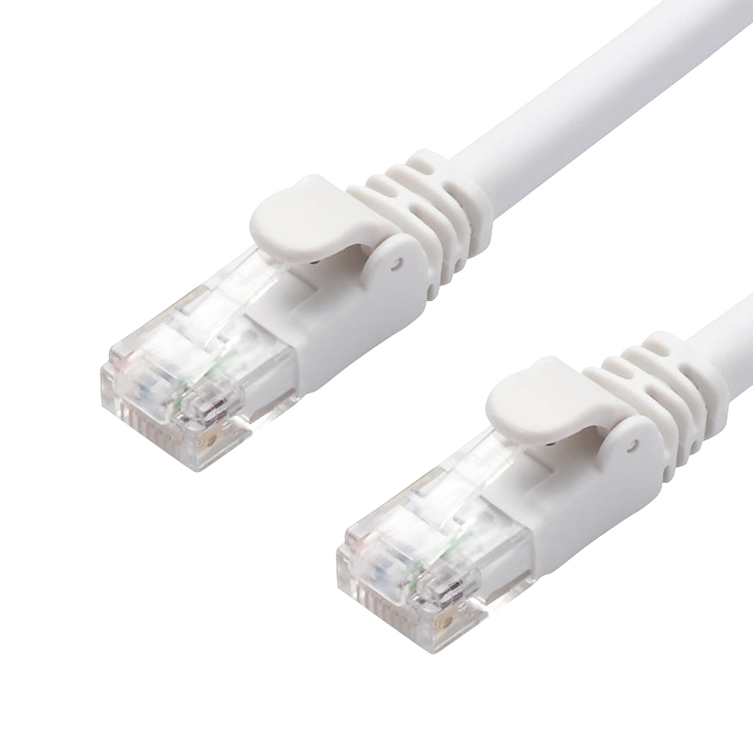 Elecom LD-GPA/WH10 LAN Cable, CAT6A, 32.8 ft (10 m), Nail Break Prevention Connector, Compatible with Cat6a, Standard, White